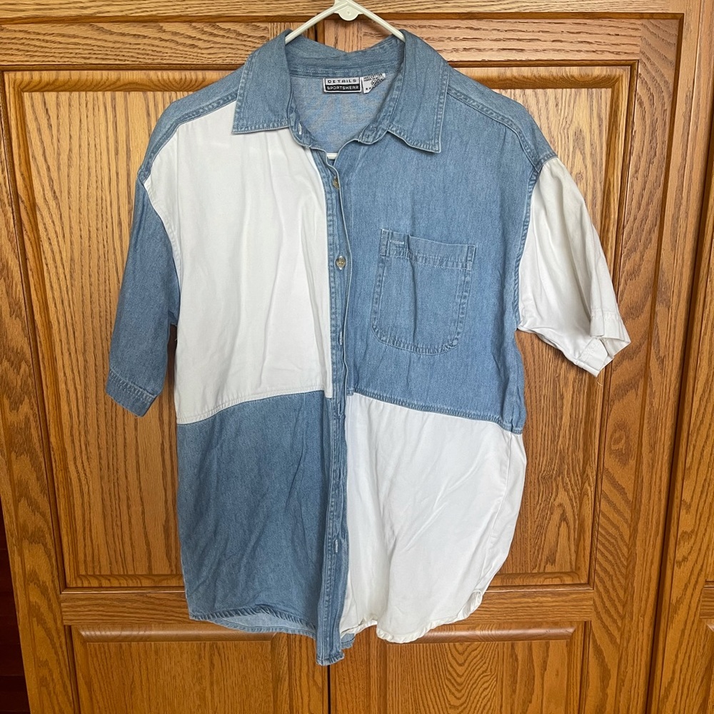 Vintage color block tee